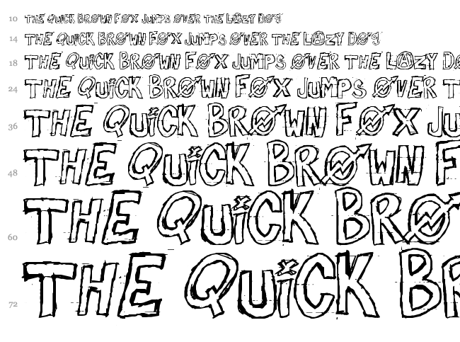 Against Myself font waterfall